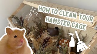 How to clean your hamster cage|| Natural German Hamster cage