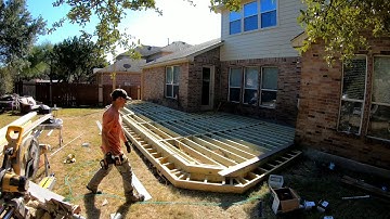 King Contracting of Texas LLC time lapse of composite deck build