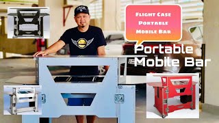 Portable Mobile Bar Flight Case/Bar Professional- Portable Cocktails Mobile Bar