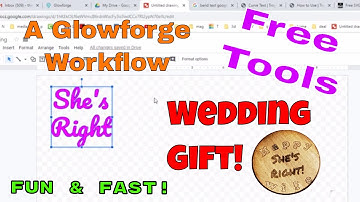 A Glowforge Coin for a Wedding Gift? Simple workflow and Free Tools!