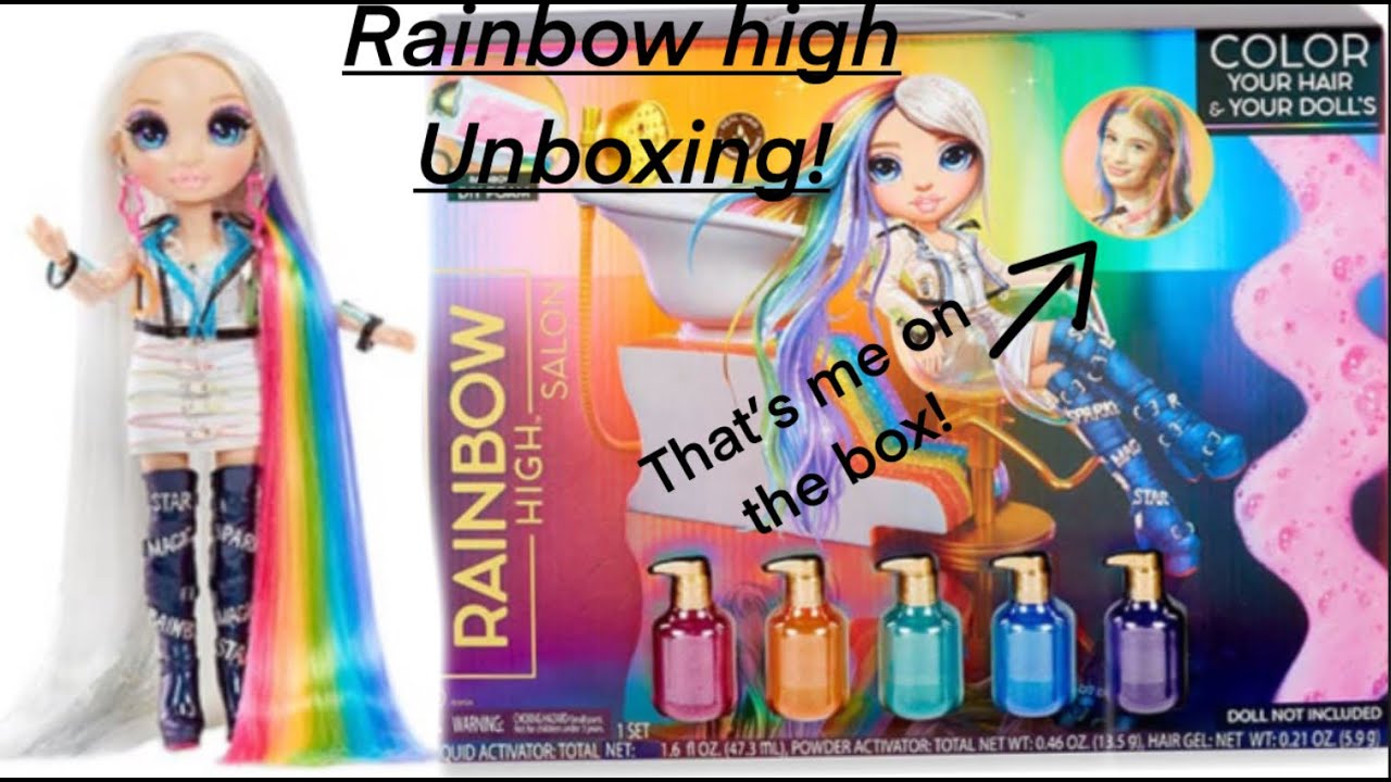 Unboxing Rainbow High Salon + Rainbow High hair Studio!! - YouTube