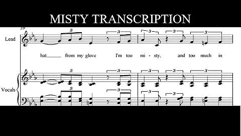The Real Group - Misty (Transcription)