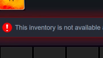 csgo inventory not available at this time