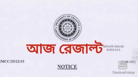 calcutta university even sem 2022 results honours and General | cu results