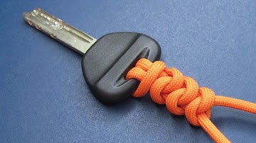 Easy Paracord Keychain. Useful knots rope tricks idea. Practical knot tying skills. DIY keychains.
