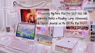 Unboxing My New Ipad Pro 12.9 512 Gb 2020, Benq E-Reading Lamp & Digital Journal W Me