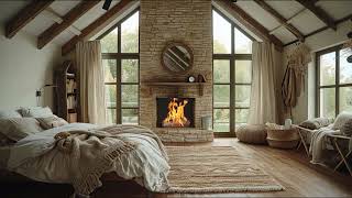 🌳 Zen Bedroom Sanctuary | Fireplace Ambience & Fire Sounds by Soothing Ambience 160 views 1 month ago 3 hours
