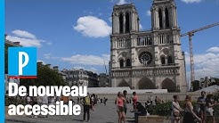 Le parvis de Notre-Dame de Paris rouvre au public : « Ça fait du bien aux yeux et à l'âme »