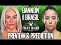 UFC London: Shauna Bannon vs. Bruna Brasil Preview &amp; Prediction