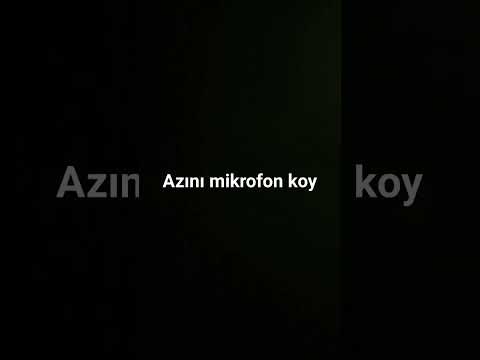 Azını mikrofon koy