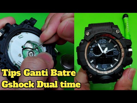 Cara ganti baterai jam tangan G-shock Dual time