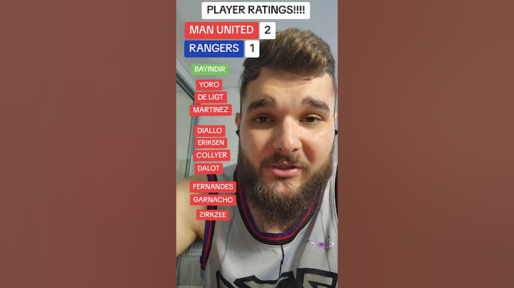 MAN UNITED 2-1 RANGERS Player Ratings!!! #shorts