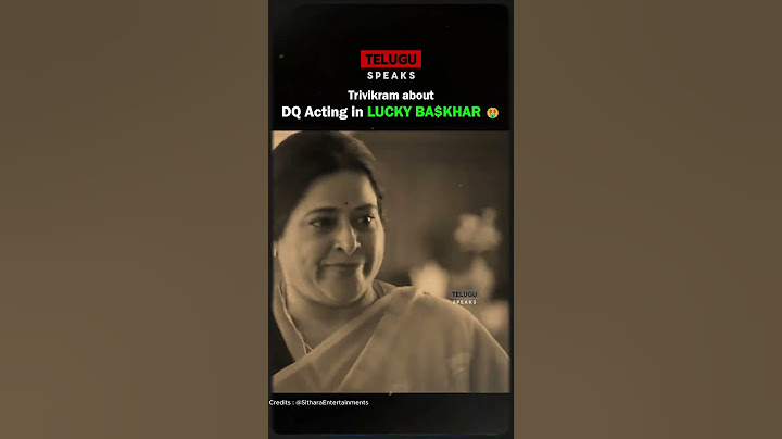 Trivikram Speech about Lucky Bhaskar Movie and Dulquer salmaan Acting 🥰 #luckybaskhar #viralvideo