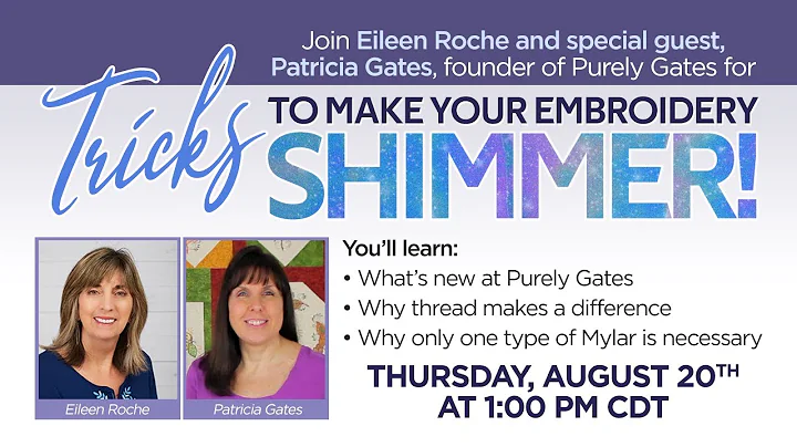 Tricks to Make Your Embroidery Shimmer! | Between ...