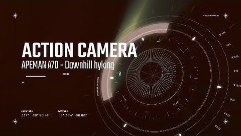 Apeman A70 - Action camera - Hyking