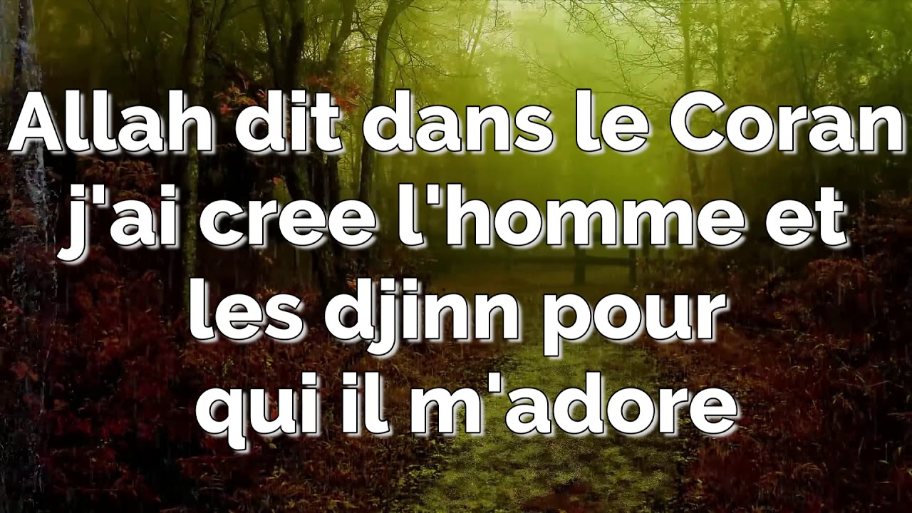 Je N'ai Créé Les Djinns Et Les Hommes Phonetique