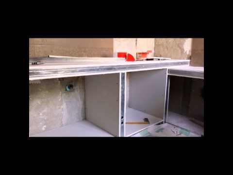Controsoffitto,bagno in cartongesso e resina youtube Bagno con controsoffitto