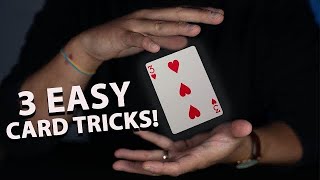 Learn 3 EASY Card Tricks That FOOL ANYONE| TUTORIAL