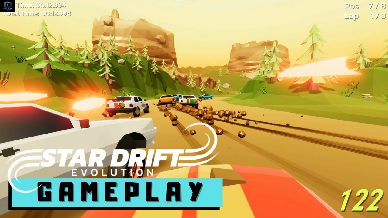 Star Drift Evolution PC GAMEPLAY :: Excellent! New Physics Racer [ PC Steam 2021 ]