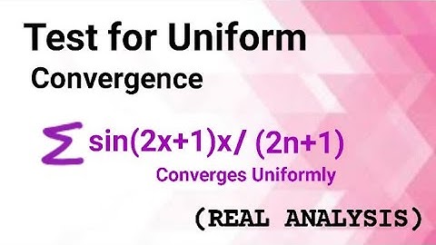 Convergence Test| Dirichlet