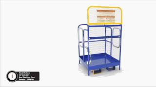 Vestil WP-3636-DD Dual Side Door Entry Work Platform