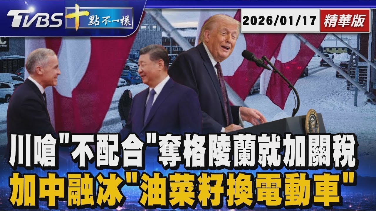 川嗆「不配合」奪格陵蘭就加關稅 加中融冰「油菜籽換電動車」｜【