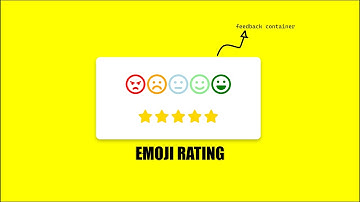 Feedback Rating with Star & Emoji | HTML CSS & JS