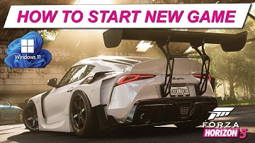 Forza Horizon 5 - How to restart New Game on PC - Windows 11 - MICROSOFT STORE VERSION
