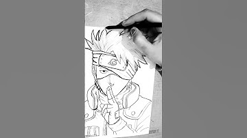 How to Draw Kakashi Hatake step-by-step |Easy Drawing for Beginners |Anime Drawing #gojo #kakashi