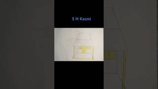 Village House Drawing Easytechnique Step By Step Tutorial