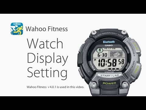 CASIO STB-1000 - How to change the watch display setting in Wahoo Fitness v4.0.1