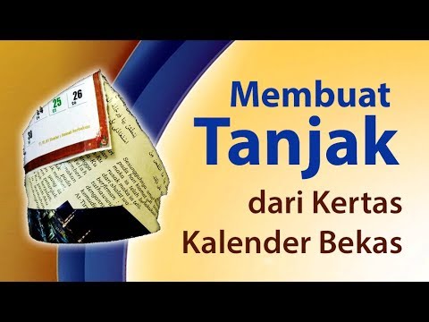 Membuat Tanjak Melayu Riau dari Kertas Kalender Bekas 