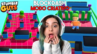 TESTEI CÓPIAS do BLOCKDASH LENDÁRIO no MODO CRIATIVO do STUMBLE GUYS!! TREINEI BURLAS...