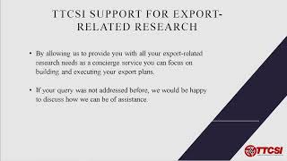 Gateway To Trade Trinidad And Tobago Market Connections Event Ttcsi Market Research