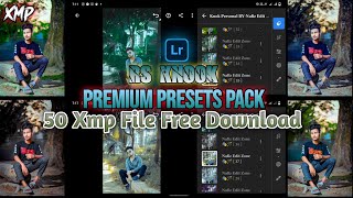 Top 50 Xmp Premium Presets ! Lightroom Presets Free 2024 ! Rs Knook Personal Pack Free Download