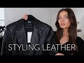 STYLING LEATHER FOR AUTUMN/WINTER | ZARA, H&M & MORE | Amy-Beth