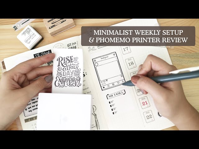 Using A Pocket Printer in Your Bullet Journal (Phomemo Review) - Little  Miss Rose