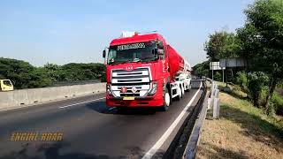 Truck Spotting traffic sound!! very noisy busy highway full truck trailer container and other