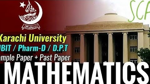 Karachi University entry Test Mathematics | 2022 Lecture # 1 | Sir Shahid