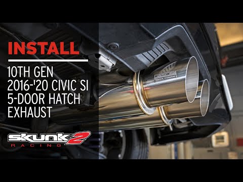 Skunk2 MegaPower Double Barrel 10th Gen Civic Sport Hatchback Exhaust Install