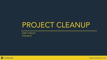 Revit Project Cleanup - Kobi Toolkit