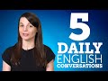 5 Daily English Conversations - Learn Basic English Phrases