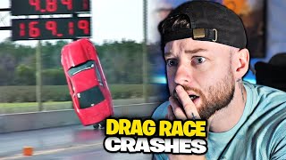 FIRST TIME WATCHING THE SCARIEST EVER DRAG RACE CRASHES!💥