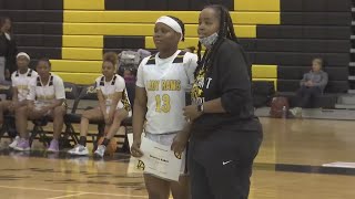 Rutherford girls basketball sophomore Braniya Baker honored as 1000 point scorer
