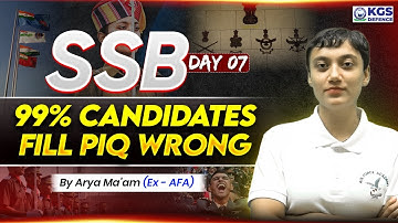 SSB Preparation | 99% Candidates Fill PIQ Wrong | By Arya Ma