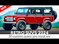 10 New SUVs that Preserve Retro Designs &amp; Automotive Heritage Today (Interior/Exterior Footage)