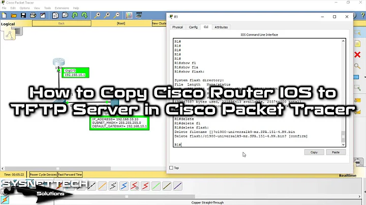 How to Copy Cisco Router IOS to TFTP Server in Cisco Packet Tracer | Efficient File Transfer 🌐📂