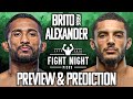 UFC Fight Night: Joanderson Brito vs. Lucas Alexander Preview &amp; Prediction