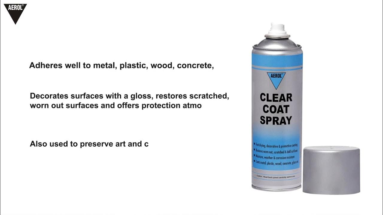Aerol® Clear Coat Spray, Grade 3090 (300g/418ml) YouTube