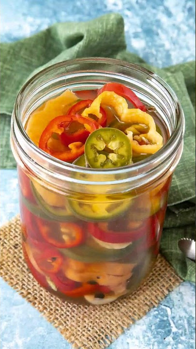 EASY Pickled Peppers 🌶️ - Preserve your Harvest